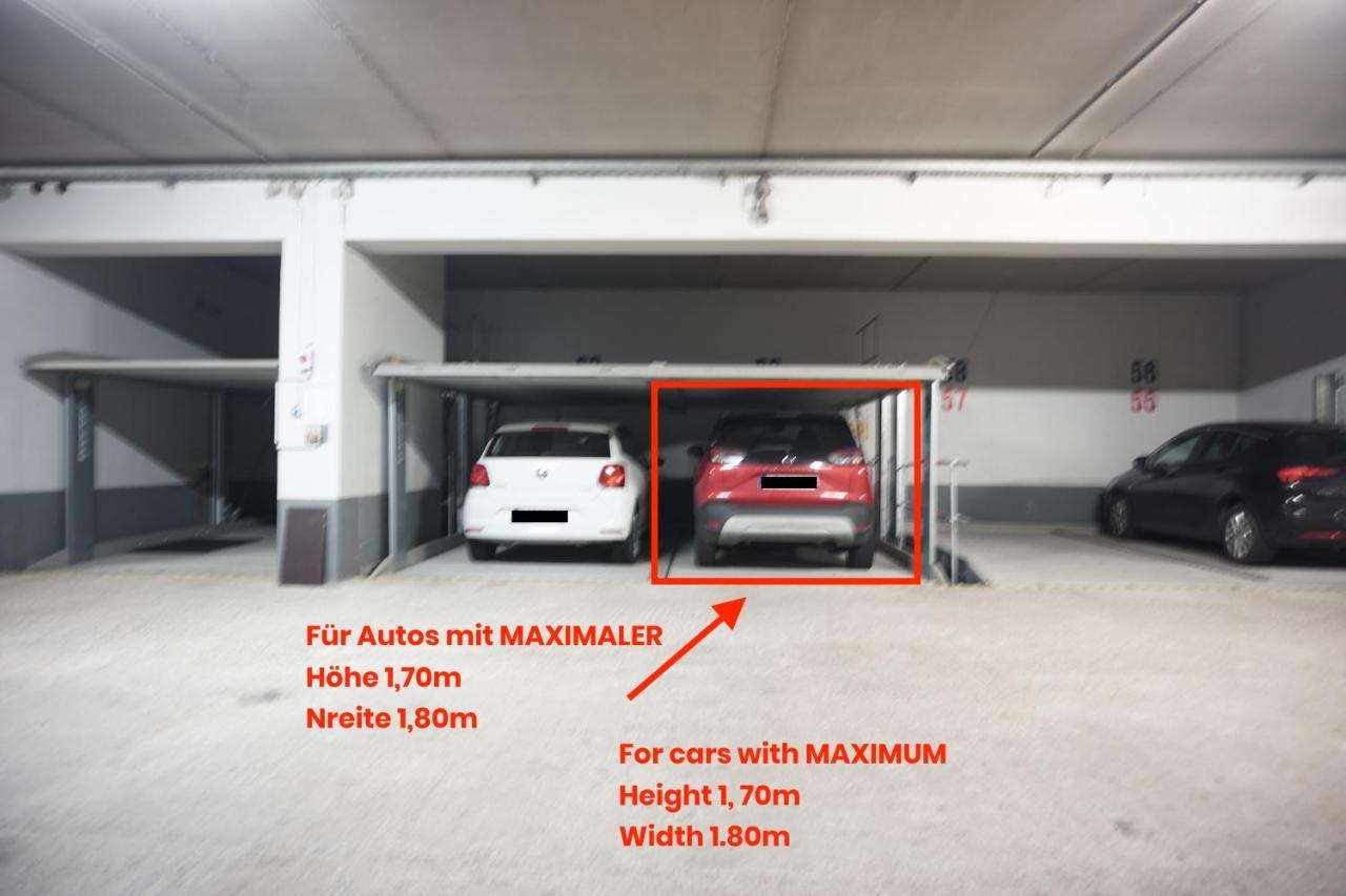 Neu Modernes Apartment In Top Lage, Free Parking Max 1,65M Hoehe Und 1,8M Breite カールスルーエ エクステリア 写真